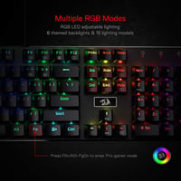 Redragon K556 Mechanikus Gaming Billentyűzet RGB Világítás Piros Switch 4