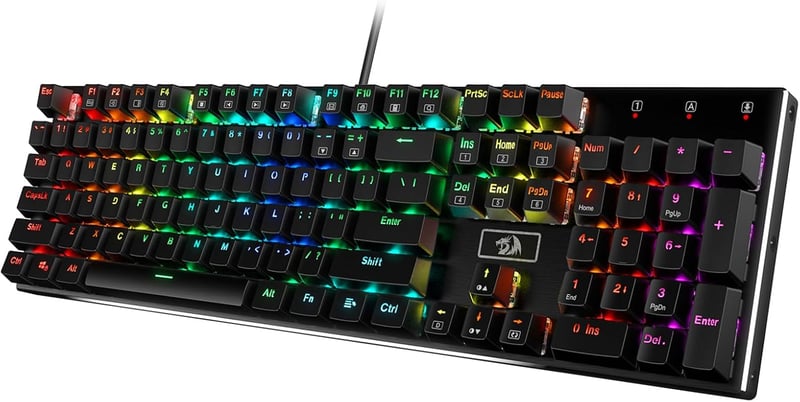 Redragon K556 Mechanikus Gaming Billentyűzet RGB Világítás Piros Switch
