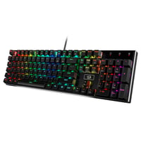 Mechanická herná klávesnica Redragon K556 s RGB podsvietením – čierna (červené spínače) 1