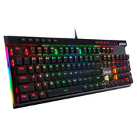 Tastatură mecanică de gaming Redragon K580 VATA RGB LED cu switch-uri albastre, iluminare de fundal, taste macro și control media, PC/Mac Compatibil 1