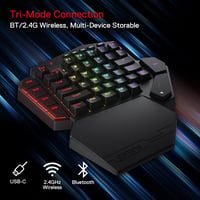 Redragon K585 PRO Vezeték Nélküli Egykezi Mechanikus Gamer Billentyűzet, 42 Gomb, RGB Háttérvilágítás, 7 Makró Gomb, Mágnesesen Rögzíthető C 2