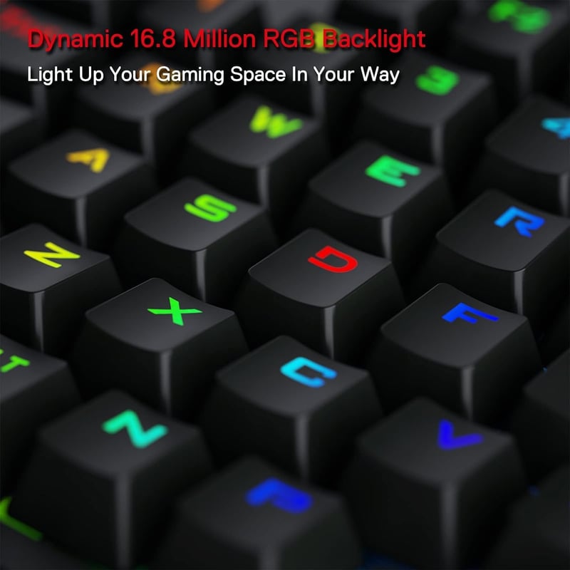 Redragon K585 PRO Vezeték Nélküli Egykezi Mechanikus Gamer Billentyűzet, 42 Gomb, RGB Háttérvilágítás, 7 Makró Gomb, Mágnesesen Rögzíthető C