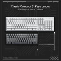 Redragon K617 Fast Shutter Gamer Billentyűzet, 60% Kompakt Mechanikus, Mágneses Kapcsolók, Állítható Működési Pont, 8K Hz, QWERTY,  7