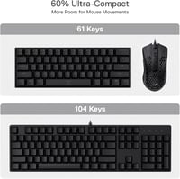 Redragon K630 Dragonborn 60% Mechanikus Gaming Billentyűzet RGB, Brown Switch 3