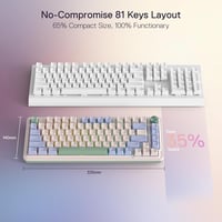 Tastatură mecanică wireless Redragon K673 PRO 75%, Hot-Swap, RGB - verde 4