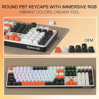Redragon K689 PRO Wireless RGB Mechanikus Gamer Billentyűzet 104 Gomb Hot Swap 6