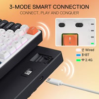 Redragon K689 PRO Wireless RGB Mechanikus Gamer Billentyűzet 104 Gomb Hot Swap 3
