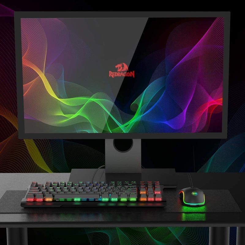 Redragon M711 COBRA Gaming Egér 16.8M RGB Háttérvilágítás 10000 DPI - Black-M711