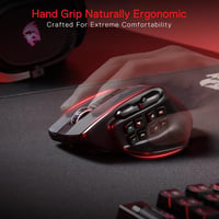 Redragon M811 Pro Wireless Gaming Egér 15 Programozható Gomb RGB Háttérvilágítás - 2.4G Kabellos, black 3