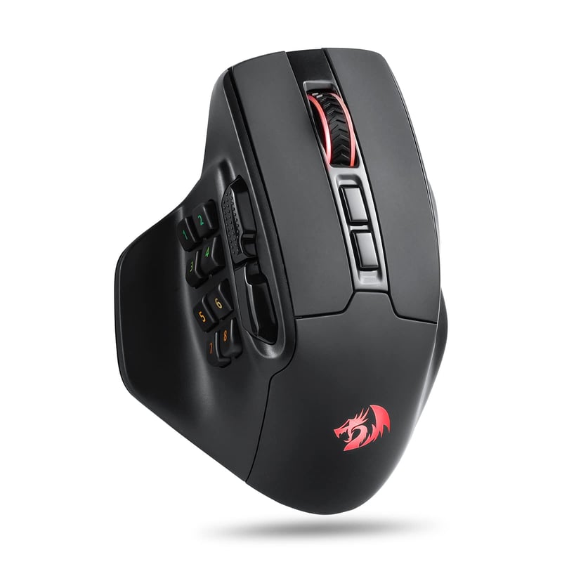 Redragon M811 Pro bežični gaming miš, 15 programabilnih tipki, RGB pozadinsko osvjetljenje