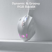 Redragon M908 Impact RGB LED gamer egér 12400 DPI optikai vezetékes fehér 5