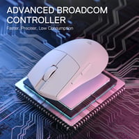 Redragon M916 PRO Vezeték Nélküli Gamer Egér, 49g Ultrakönnyű, 26K DPI, Ergonomikus Kialakítás, Programozható Gombok, 3 Csatlakozási Mód 4