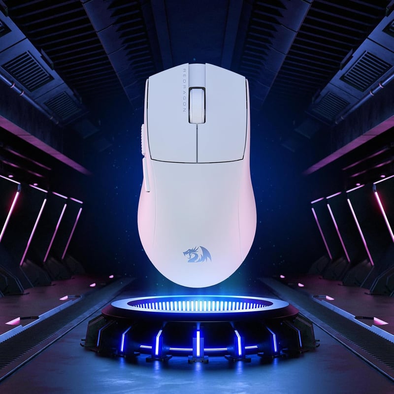 Redragon M916 PRO Vezeték Nélküli Gamer Egér, 49g Ultrakönnyű, 26K DPI, Ergonomikus Kialakítás, Programozható Gombok, 3 Csatlakozási Mód