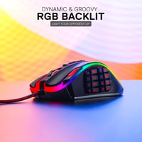 Redragon M990 MMO Gamer Egér 32000 DPI RGB 23 Programozható Gomb 6