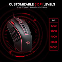 Redragon M990 MMO Gamer Egér 32000 DPI RGB 23 Programozható Gomb 4