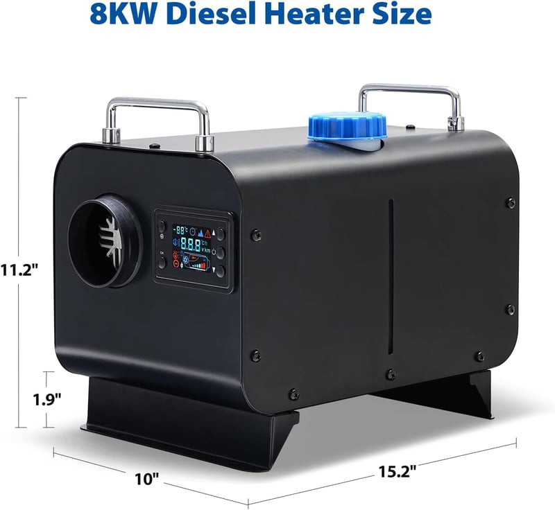 Redriver 8 kW Diesel Fűtés 12V/24V LCD Távirányítóval Autó Lakóautó Teherautó Hajó