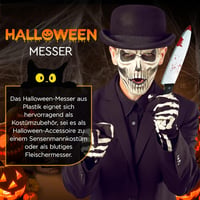 REDSTAR FANCY DRESS Halloween Véres Műkés Szett - 2 db 30 cm-es Műanyag Kés Dekoráció - Zombi Jelmez Kiegészítő Partikra, Színházhoz

AI: I' 4