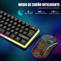 RedThunder 60% Wireless Mechanikus Gaming Billentyűzet RGB Háttérvilágítással 3