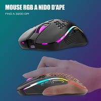 RedThunder 75% Wireless Gaming Billentyűzet, Rainbow LED, 3200 DPI, 85 Gomb, PC/PS5/Xbox 4