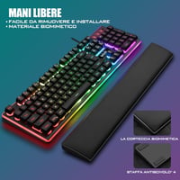 RedThunder K10 Gaming Billentyűzet és Egér Szett RGB Háttérvilágítás Ergonomikus 4