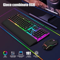 RedThunder K10 Gaming Billentyűzet és Egér Szett RGB Háttérvilágítás Ergonomikus 2