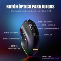 RedThunder K20 TKL Wireless Gaming Billentyűzet RGB Háttérvilágítás Töltöttöhető 6