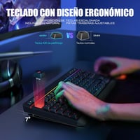 RedThunder K20 TKL Wireless Gaming Billentyűzet RGB Háttérvilágítás Töltöttöhető 4