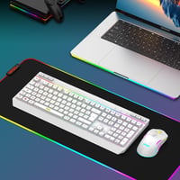 RedThunder K20 Wireless Billentyűzet és Egér Szett, RGB, 4800DPI, Fehér 7