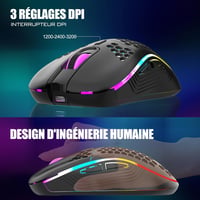 RedThunder K62 60% Vezeték Nélküli Gaming Billentyűzet és Egér Szett - RGB Háttérvilágítás, 62 Gombos Mini Billentyűzet, Optikai Egér, PC PS 5