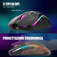 RedThunder K62 Wireless Gaming Billentyűzet és Egér Szett QWERTZ DE 4