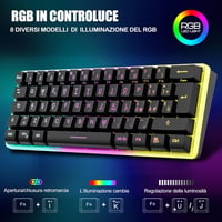 RedThunder K62 Wireless Gaming Billentyűzet és Egér Szett QWERTZ DE 2