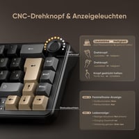 RedThunder K65 65% Wireless Mechanikus Gaming Billentyűzet QWERTZ RGB Retro 5
