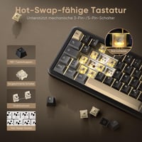 RedThunder K65 65% Wireless Mechanikus Gaming Billentyűzet QWERTZ RGB Retro 6