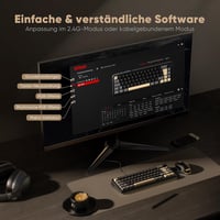 RedThunder K65 65% Wireless Mechanikus Gaming Billentyűzet QWERTZ RGB Retro 7