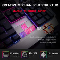 RedThunder K900 Gamer Billentyűzet RGB Világítással 2