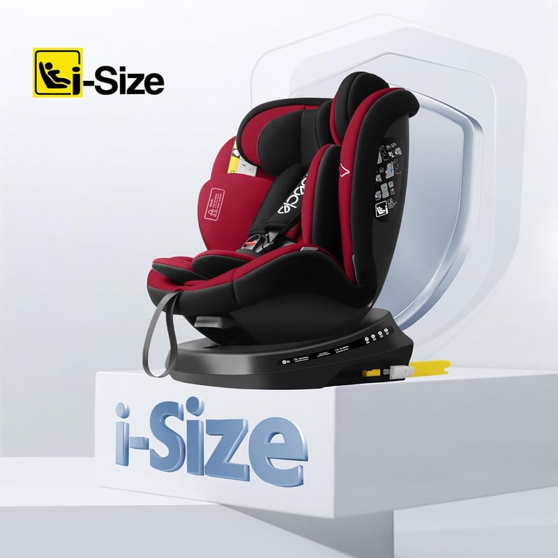 Reecle 360° Forgó i-Size Autósülés ISOFIX 0-36 kg Újszülött-12 év ECE R129
