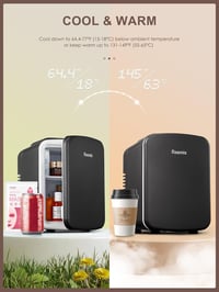 Reemix 6L hordozható mini hűtőszekrény - italok, kozmetika, ételek tárolásához 4