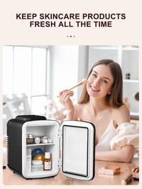 Reemix 6L hordozható mini hűtőszekrény - italok, kozmetika, ételek tárolásához 6