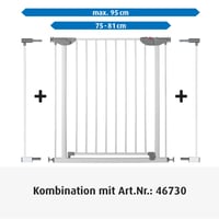 Predĺženie bezpečnostnej zábrany Reer 46901, 7 cm, biele, pre zábrany s upevnením pomocou tlaku 3