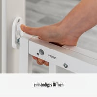 Reer ajtó- és lépcsővédő rács fehér, csavarozható, állítható 63-103,5 cm, önszerelős biztonsági kapu 4