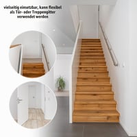 Grilaj de protecție Reer pentru uși și scări, set de montaj autoadeziv, fixare prin presiune sau înșurubare, 63-106 cm, negru 7