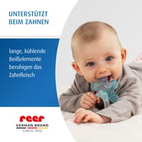 Jucărie dentiție răcoritoare Reer Bite&Cool pentru bebeluși de la 3 luni, cu efect de răcire prelungit, jucărie senzorială pentru calmarea durerilor gingivale 2