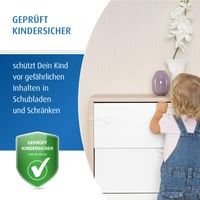 Reer Multi-Sicherung set sigurnosnih brava za ormare i ladice, 3 komada, bijele 2