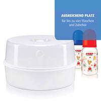 Sterilizator cu microunde Reer VapoStar pentru 4 biberoane - Sterilizator cu aburi pentru microunde pentru biberoane 5