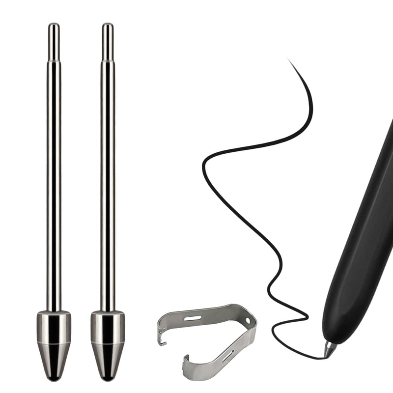 Náhradné hroty z titánovej zliatiny REEYEAR pre Samsung Galaxy Z Fold 3/4 S Pen a S Pen Pro, odolné voči opotrebovaniu, tenký hrot, 2 ks