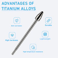 Náhradné hroty z titánovej zliatiny REEYEAR pre Samsung Galaxy Z Fold 3/4 S Pen a S Pen Pro, odolné voči opotrebovaniu, tenký hrot, 2 ks 6