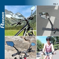REEZER Kerékpár Tükör Pár 360° Forgatható Extra Nagy Tükörfelület E-Bike Robogó Kormányhoz 6