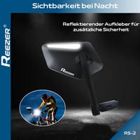 Reezer Kerékpár Visszapillantó Tükör Pár - 360° Állítható, Robusztus, 15-20mm Kormányvégre, Elektromos Kerékpárhoz és Rollerhez 3