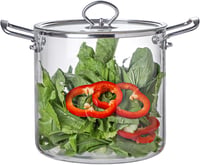 Refein 5,5 literes üveg leveses fazék rozsdamentes fogantyúval 1