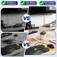 REFLYING Canal cablu siliconic autoadeziv 10x10 mm alb, 5 m, organizator de cabluri cu fixare pe perete pentru TV și birou, capacitate 1-2 cabluri 5